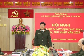 Bộ Công an thông báo xác minh tài sản, thu nhập 8 trưởng phòng