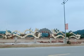 Tượng rồng giống... cá hố ở Thanh Hóa gây xôn xao 