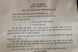 Đồng Nai: Phiên tòa xét xử vụ người dân kiện Chủ tịch UBND TP Biên Hòa tiếp tục hoãn