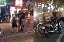 Đánh người giữa phố Hà Nội vì bị “liếc mắt nhìn đểu“