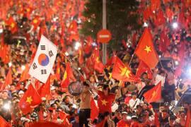 Hà Nội: Hơn 1.000 cảnh sát "xuống đường" trước trận Việt Nam-Hàn Quốc