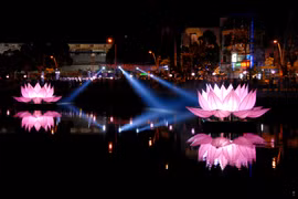 Ngắm lại 7 hoa sen hồng trên kênh Nhiêu Lộc