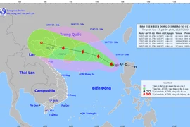 Bão số 1 đang di chuyển rất nhanh, gió giật đến cấp 15