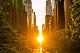 Manhattanhenge- hiện tượng thiên văn độc đáo ở New York