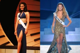 Váy dạ hội của Ngọc Châu có thiết kế táo bạo nhất Miss Universe