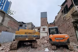 Hà Nội: Cận cảnh phố Chùa Bộc giải phóng mặt bằng