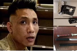 Rợn người số dao mà kẻ nghiện ma túy mang theo