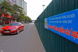 Dựng lô cốt mở rộng đường Liễu Giai và Tôn Thất Thuyết ở Hà Nội