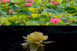 Ngắm sen đỏ huyết, sen vàng hiếm có tại Thanh Oai, Hà Nội