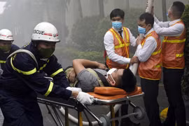 Hà Nội diễn tập PCCC tại khách sạn phục vụ SEA Games 31