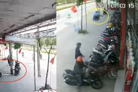 Video: 6 người dàn cảnh trộm xe máy khiến bảo vệ quay cuồng