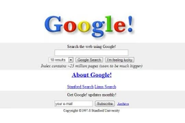 Kỳ lạ giao diện các website nổi tiếng thời “nguyên thủy“