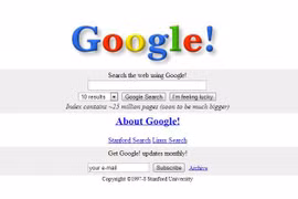 Kỳ lạ giao diện các website nổi tiếng thời “nguyên thủy“