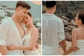 Phát ghen ảnh ngọt ngào của Lệ Quyên và tình trẻ trên bờ biển
