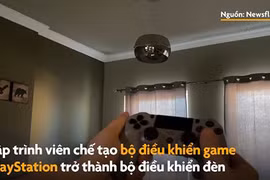 Dùng gamepad PlayStation để chỉnh đèn