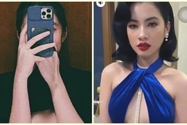 Tình tin đồn chồng cũ Lệ Quyên vén áo khoe vòng 1 táo bạo