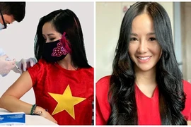 Diva Hồng Nhung tiêm vắc xin của Việt Nam Nano Covax