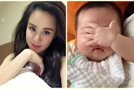 Vy Oanh khoe con mới sinh cực đáng yêu