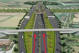 Hình ảnh nút giao 3 tầng nối cao tốc Pháp Vân - Ninh Bình với Vành đai 5