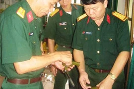 Cán bộ kho KV2 sáng kiến thiết bị bảo dưỡng đạn pháo