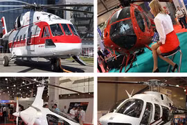 Mặc căng thẳng, trực thăng Nga-Tây sánh vai khoe sắc ở HeliRussia