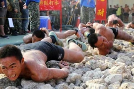 Kinh hãi thủy quân lục chiến Đài Loan huấn luyện