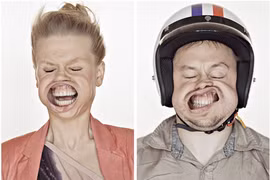 Chết cười với những khuôn mặt méo mó vì gió