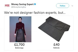 Nhìn chiếc váy da 57 triệu này ai cũng ngỡ là tấm trải sàn ô tô