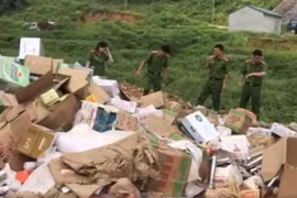 Lạng Sơn: Tiêu hủy hàng hóa nhập lậu có giá trị hàng tỷ đồng