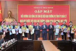 Thái Bình: 17 cán bộ diện Ban Thường vụ Tỉnh ủy nghỉ hưu sớm