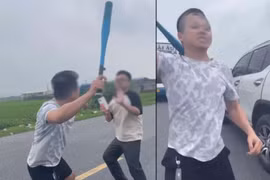 Tài xế dùng gậy bóng chày đánh người... do xích mích