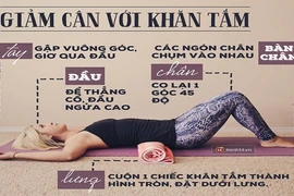 Học người Nhật cách giữ dáng chỉ bằng một chiếc khăn