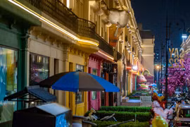 Cận cảnh phố đi bộ phong cách Anh tại Hà Nội vắng vẻ