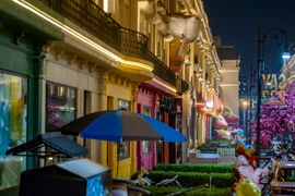 Cận cảnh phố đi bộ phong cách Anh tại Hà Nội vắng vẻ