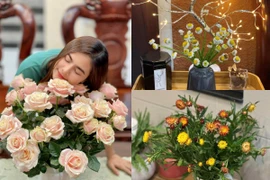 Cận cảnh biệt thự ngập hoa tươi của diễn viên Vân Trang