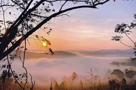 Bình minh ở vùng sinh thái du lịch Măng Đen