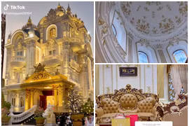 Bên trong lâu đài dát vàng của đại gia Long An gây sốt
