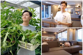 Cận cảnh penthouse 3 tầng có sân vườn xanh mướt của Ngô Kiến Huy