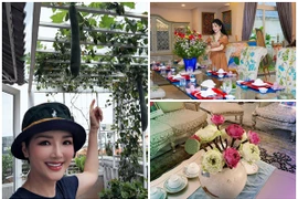 Ngắm biệt thự 1.000 m2 chuẩn phong cách châu Âu của Hoa hậu Giáng My 