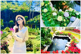 Biệt thự rực sắc hoa của nữ diễn viên “giàu nhất miền Bắc“