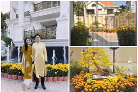 Không gian ngập sắc Tết của vợ chồng Linh Rin Phillip Nguyễn
