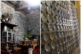 "Độc nhất vô nhị" ngôi nhà phủ kín bát đĩa cổ ở Việt Nam