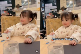 Con gái Đông Nhi trổ tài nói tiếng Anh xịn xò