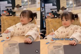 Con gái Đông Nhi trổ tài nói tiếng Anh xịn xò