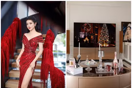 Tận mục căn hộ ngập pha lê lấp lánh của Á hậu Huyền My 