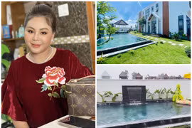 Ngẩn ngơ với biệt thự nhà vườn 600m2 mướt mát gần 10 tỷ của Lê Giang