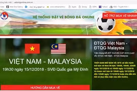 VFF lên tiếng cảnh báo trang web bán vé bóng đá online giả