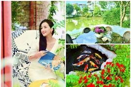 Khu vườn thơ mộng trong biệt thự 60 tỷ của Lã Thanh Huyền 