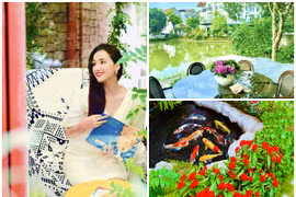 Khu vườn thơ mộng trong biệt thự 60 tỷ của Lã Thanh Huyền 