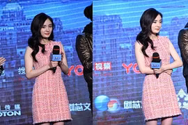 Bất chấp trời lạnh âm độ, Dương Mịch vẫn mặc "phong phanh"